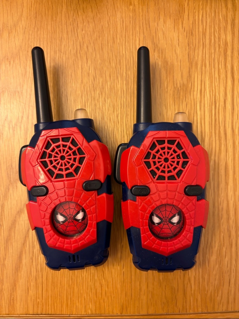 Spider-Man Themed Red and Blue Kids Walkie Talkie Set